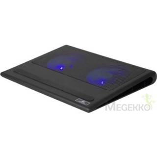 👉 Notebook cooling pad zwart Rivacase 5557 43,9 cm (17.3 ) 1100 RPM 4260403575284