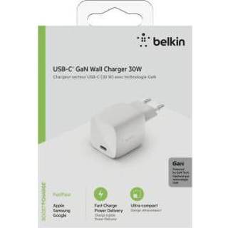 👉 Belkin USB-C Ladegerät. 30W GaN. weiÃ? WCH001vfWH 745883793891