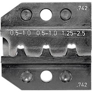 👉 Krimptang Rennsteig Werkzeuge PEW12.742 624 742 3 OngeÃ¯soleerde platte connectoren 0.5 tot 2.5 mmÂ² 4049002019012