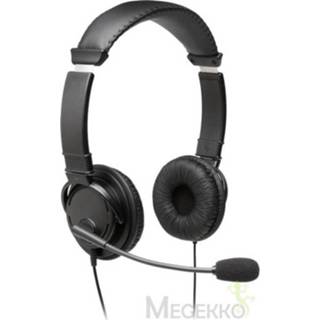 👉 Hoofdtelefoon zwart Kensington K97601WW hoofdtelefoon/headset Hoofdband