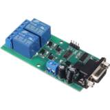 👉 Afstandsbediening YYE-2 RS232 Adjustable UART Serial Port Remote Control 2 Channel Relay Module MCU PC Switch Board