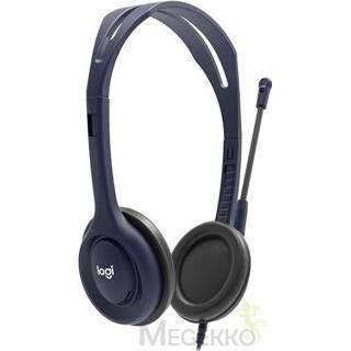 👉 Hoofdtelefoon zwart blauw Logitech 991-000265 hoofdtelefoon/headset Hoofdband Zwart, 5099206080447