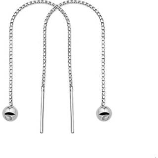 👉 Zilver One Size zilverkleurig TFT Doortrekoorbellen Glanzend 8718834018673