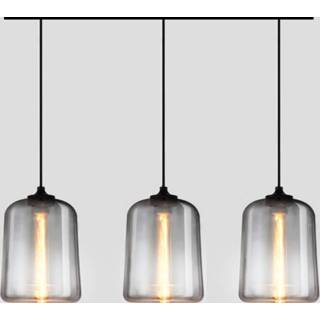 👉 Glazen hanglamp One Size GeenKleur Smoke Hanglamp, 3 Houders, ⌀25 cm 7432022930943