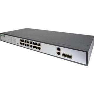 👉 Netwerk-switch Digitus DN-95342 Netwerk switch RJ45/SFP 16 + 2 poorten 10 / 100 Mbit/s 4016032451235