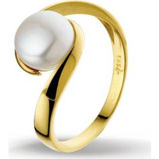 👉 Parelring gouden 52 One Size goudkleurig Huiscollectie 4014243 parel ring Maat is 16.5mm 8718834189038