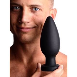 👉 Zuignap silicone XXL One Size zwart Colossus Anal Suction Cup Plug 848518009043