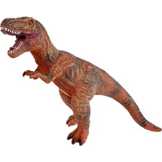 👉 Dinosaurus bruin rubber One Size jongens DinoWorld T-Rex 41 cm 8713219375105