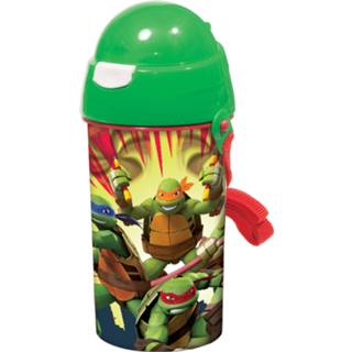 👉 Drinkbeker groen kunststof One Size jongens Carbotex Ninja Turtles 500 ml 5204549117143