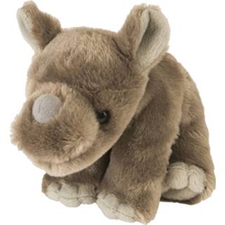 👉 Knuffel bruin pluche One Size Wild Republic neushoorn junior 20 cm 92389108460