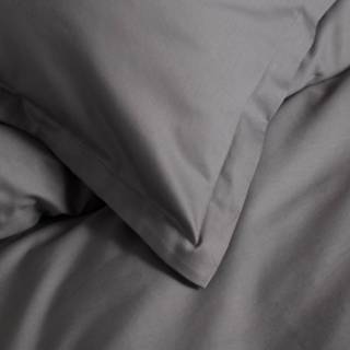 👉 Kussenslop katoen satijn antraciet Cinderella Kussensloop Hotelsluiting Volant - antracite 60x70cm 8719002124493