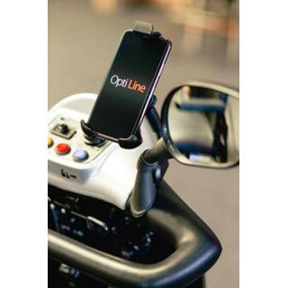 👉 Scoot mobiel Lampa Opti-Line Scootmobiel mount met universele smartphonehouder