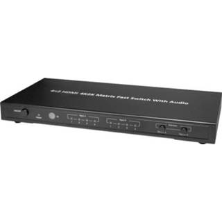 👉 Afstandsbediening zwart aluminium Maxtrack CSM 3 L HDMI-matrix-switch Met behuizing, 3840 x 2160 pix 4012386151531