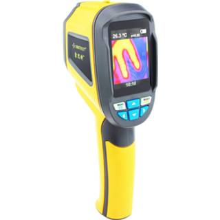 👉 Warmtebeeldcamera One Size geel infrarood - draagbare thermografische camera -20°C +300°C live heatmap registratie op 60*60 HR display inclusief 8GB micro SD kaart 8714426422507