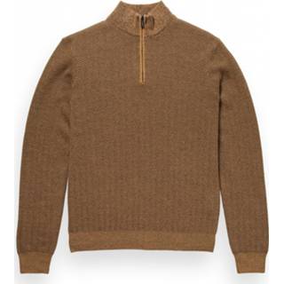 👉 Pullover bruin s male Van Gils met ritssluiting 8719945483367