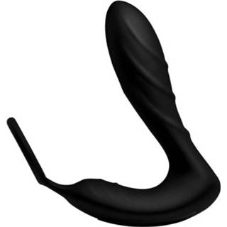 👉 Afstandsbediening One Size zwart Prostaat Vibrator en Cockring met 848518031563