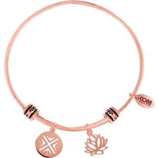 Armband One Size no color CO88 Bangle Lotusbloem staal/rosé one-size 8CB-25010 8719323285859