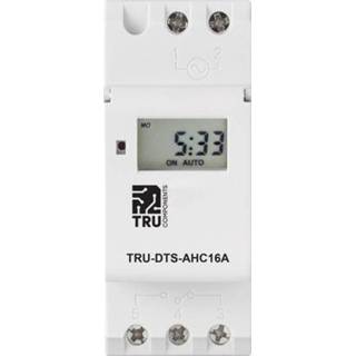 👉 TRU COMPONENTS Voedingsspanning (num): 230 V/AC TRU-DTS-AHC16A 1x wisselcontact 16 A 250 Weekprogramma 4053199982295