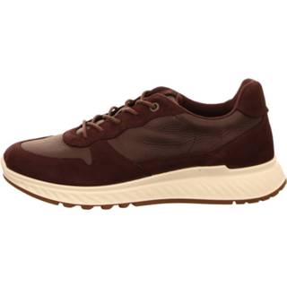 👉 Veterschoenen leer rood Ecco 825840119176