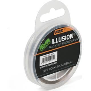 👉 Kaki One Size FOX Illusion Soft Hooklink - Trans Khaki 12lb 50m 5055350252727