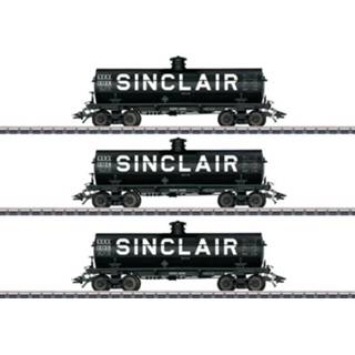 👉 Märklin 45664 H0 3-delige set Amerikaanse ketelwagen van de sinclair oil