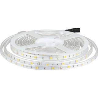 👉 Ledstrip V-TAC VT-5050 30 3000K 5m 2145 LED-strip Met stekker 12 V 5 m 3800230621412