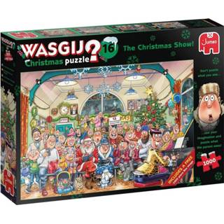 👉 Puzzel Wasgij Christmas 16 - De Kerstshow 2x 1000 stukjes 8710126191835