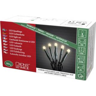 👉 Lichtnet Konstsmide 6343-820 Micro-lichtketting Binnen werkt op het Aantal lampen 50 LED Verlichte lengte: 3.43 m 7318306343824