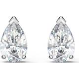 👉 Oorbel zilverkleurig wit One Size array Swarovski 5563121 Oorbellen Attract Peer rhodium-verguld zilverkleurig-wit 9 x 5 mm 9009655631219