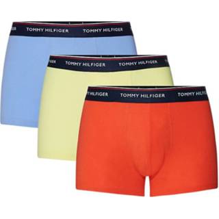 👉 Rood geel blauw s GeenKleur mannen Tommy Hilfiger 3-pack heren boxerhort trunk - rood/geel/blauw 8719861535621