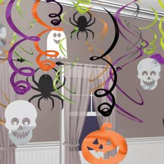 👉 Papier One Size meerkleurig Amscan feestdecoratie swirls Halloween 60,9 cm 30-delig 48419960133