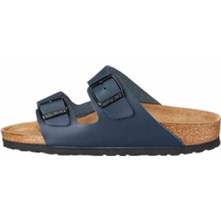 👉 Muil glad leer blauw Birkenstock Muiltje 4013871018285