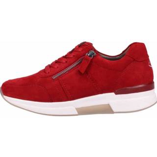👉 Sneakers suède rood Gabor 4060666771931