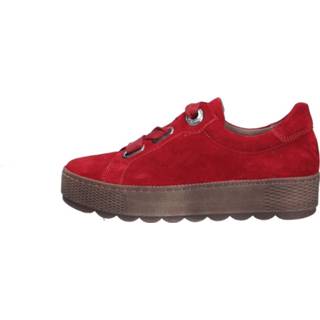 👉 Veterschoenen suède rood Gabor 4059701146254