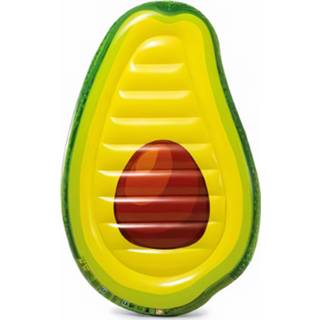 👉 Luchtbed geel groen vinyl One Size meerkleurig Intex avocado 168 cm geel/groen 6941057417349
