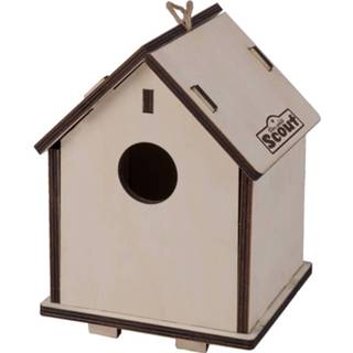 👉 Vogelhuisje hout One Size GeenKleur Happy People 2-in-1 Scout 19,5 cm naturel 4008332199146