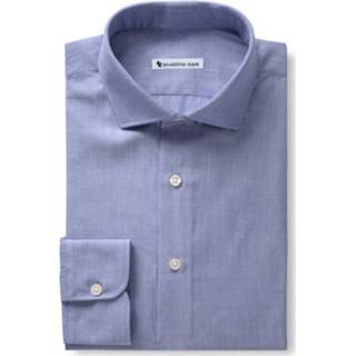 👉 Over hemd coton double retors blauw DELIARO - Lichtblauw Overhemd Fil-à-Fil PARTY 4