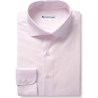 👉 Over hemd roze QURRI - Effen lichtrose pin-point overhemd Gemakkelijk te strijken OFFERD 2