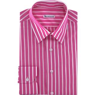 👉 Over hemd rose roze SAVONA - popeline strepen overhemd TREX 1