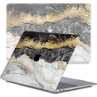 👉 Coverhoes kunststof Marble Titus hardcase hoes zwart Lunso - cover MacBook Pro 13 inch (2020) 9145425533250