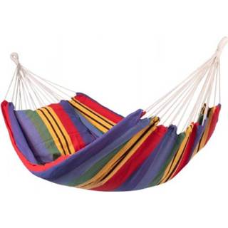 👉 Hangmatten twee persoon veelkleurig beschikbaar brazilian Hangmat Tweepersoons polycotton 'Ibiza' Double - 123 Hammock 8719925915659