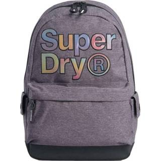 👉 Backpack grijs grey marl polyester montana Superdry Rainbow Infill 5059046250745