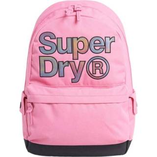 👉 Backpack roze Glory Pink polyester montana Superdry Rainbow Infill 5059046250752