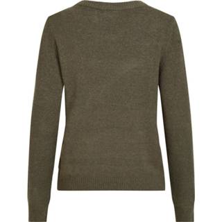 👉 Donkergroen vrouwen XL Vila viril o-neck l/s knit top - noos 5713784768473