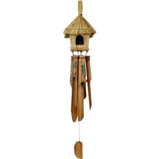 👉 Wind chime birdhouse square w. painting 8717506131634