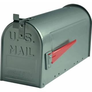 👉 Brievenbus aluminium zilver amerikaanse brievenbussen US Mailbox - 5060217010891