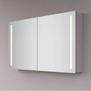 👉 Spiegelkast aluminium Hipp Design 14000 met LED en spiegelverwarming 160x70x14cm 6013922654613