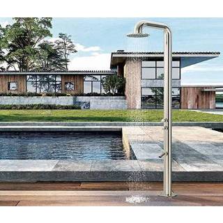 👉 Buitendouche RVS mengkraan opbouw fuera Tres gebogen met en 30cm hoofddouche 6013925795788