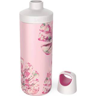 👉 Thermos fles RVS unisex roze Kambukka thermosfles Reno Insulated Monstera 500 ml 5407005141601