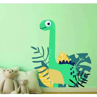 👉 Muursticker nederlands baby's Muurstickers baby dinosaurus en planten